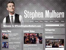 Tablet Screenshot of officialstephenmulhern.com